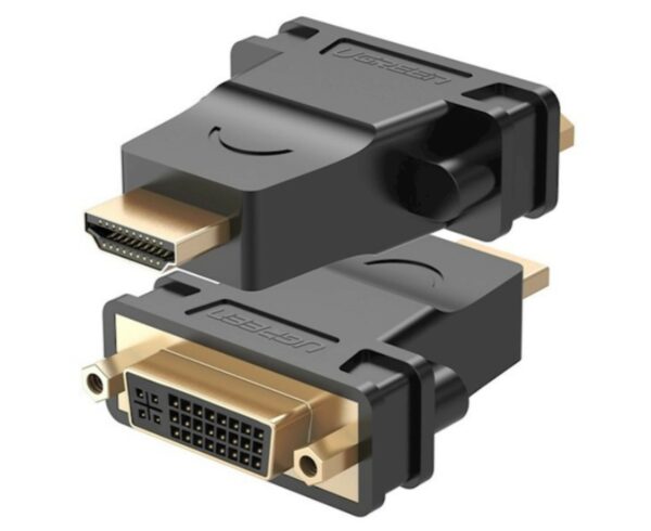 ugreen 20123 hdmi male to dvi (24+5) female adapter (black)