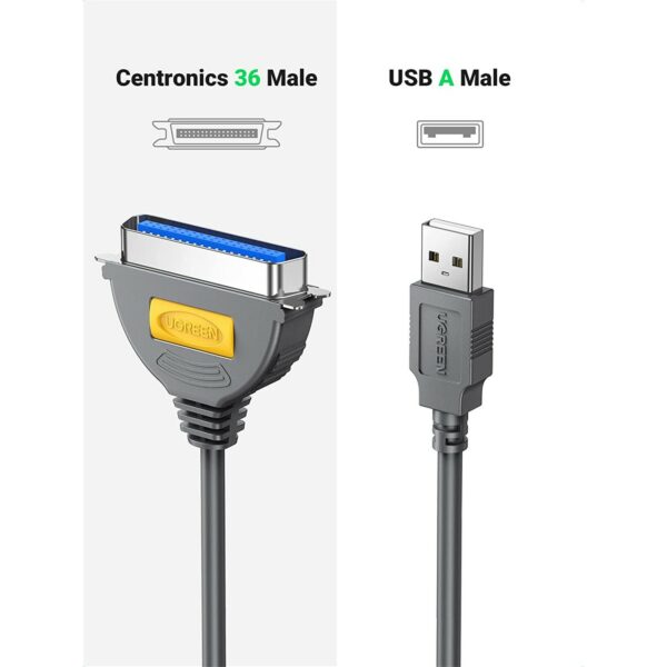 ugreen 20225 usb to ieee1284 parallel printer cable 2m