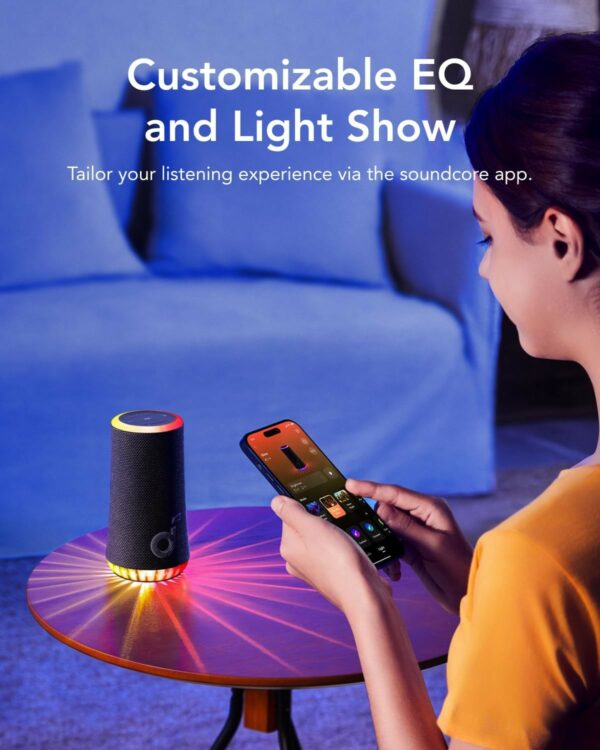 anker soundcore glow portable speaker black