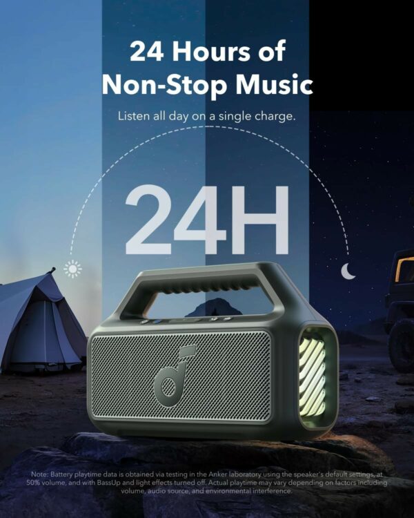 anker soundcore boom 2 se outdoor speaker black