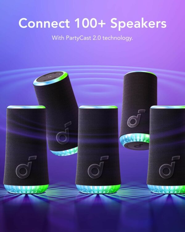 anker soundcore glow portable speaker black