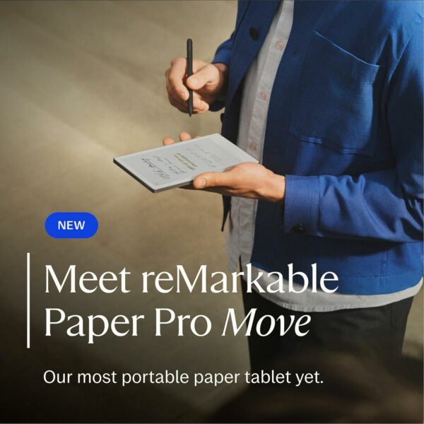remarkable paper pro move 7.3" paper tablet with marker plus pen