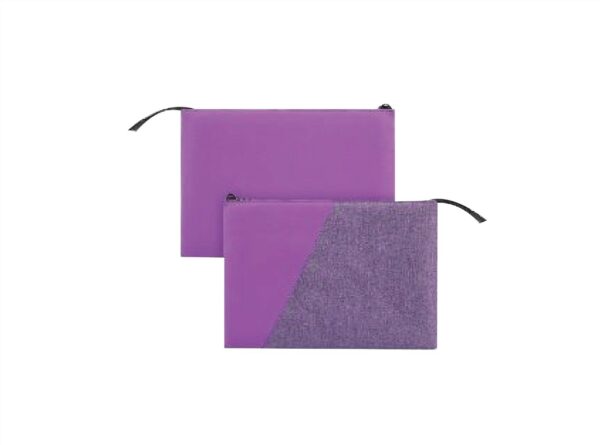 mutural design compact notebook sleeve with zipper 15" 16" (random colors)