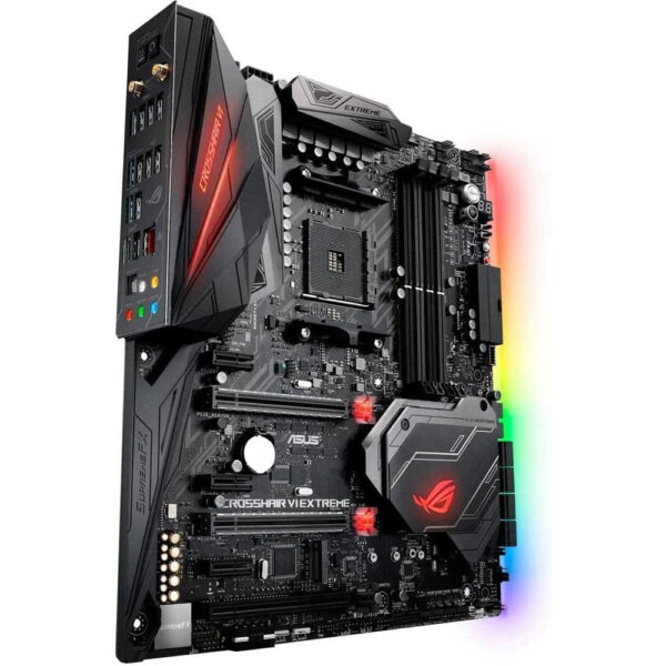 asus rog crosshair vi extreme amd ryzen am4 ddr4 m.2 usb 3.1 eatx x370 motherboard