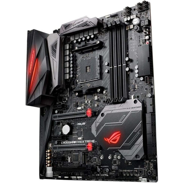 asus rog crosshair vi extreme amd ryzen am4 ddr4 m.2 usb 3.1 eatx x370 motherboard