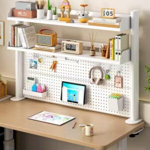 desktop pegboard storage rack