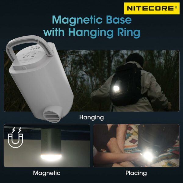nitecore ap10 compact electric air pump with light