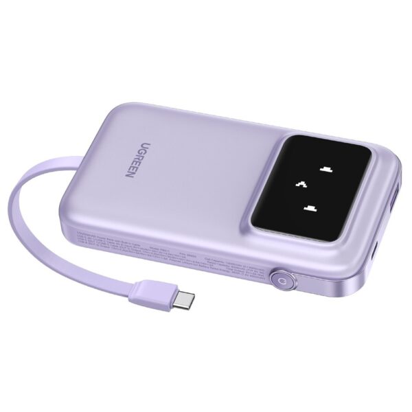 ugreen 35604b 10000mah power bank with built in cable