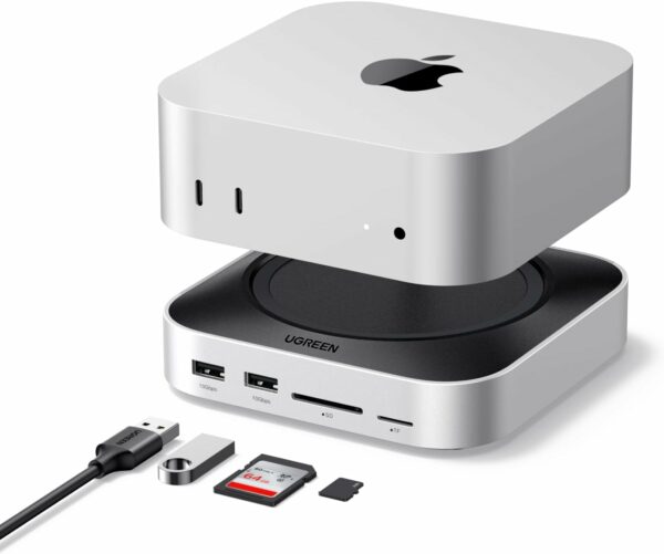 ugreen 65487 mac mini m4 dock & stand with nvme ssd enclosure
