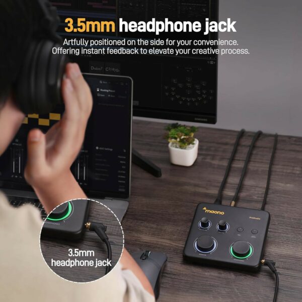 maono ps22 lite audio interface for pc