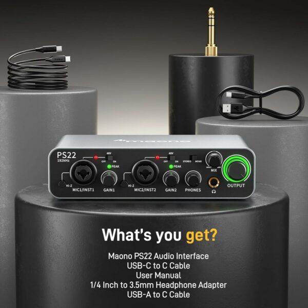 maono ps22 audio interface