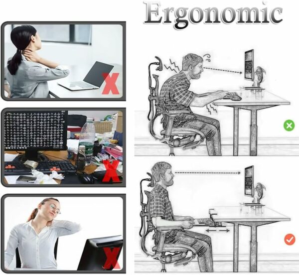 ergonomic underdesk keyboard mounted stand