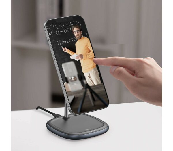 baseus swan magnetic desktop bracket wireless charger