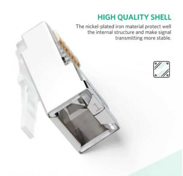 ugreen 20333 cat 6 shielded crystal head 10 pack