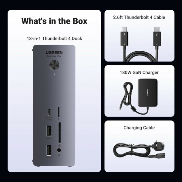 ugreen 25054uk 13 in 1 thunderbolt 4 docking station uk