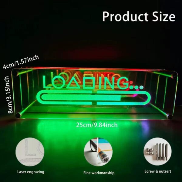 neon led desk light