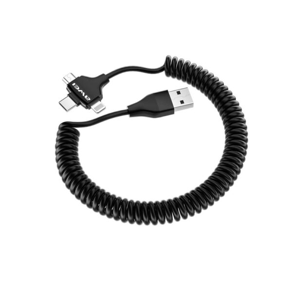 awei 3in1spring mobile cable (cl 205)