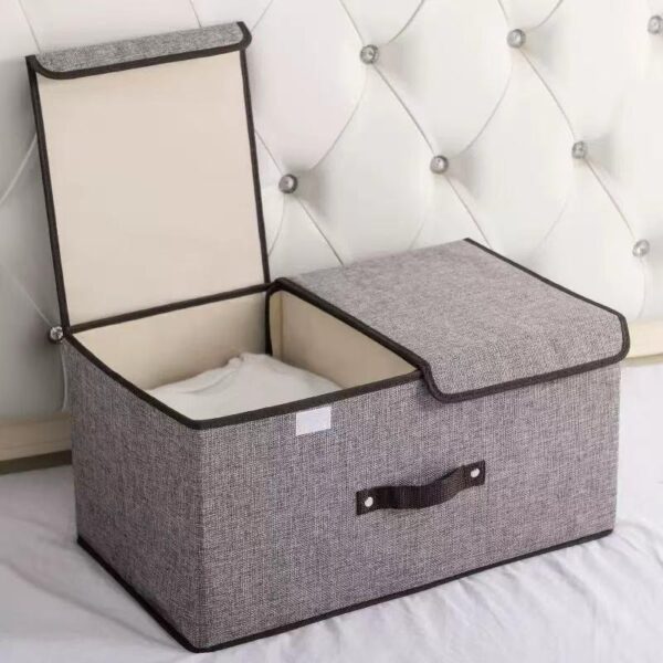double lid folding storage box