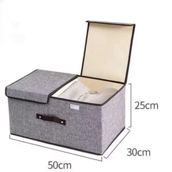 double lid folding storage box