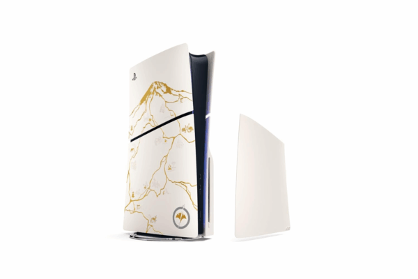 sony playstation 5 slim (with drive) ghost of yōtei gold limited edition bundle