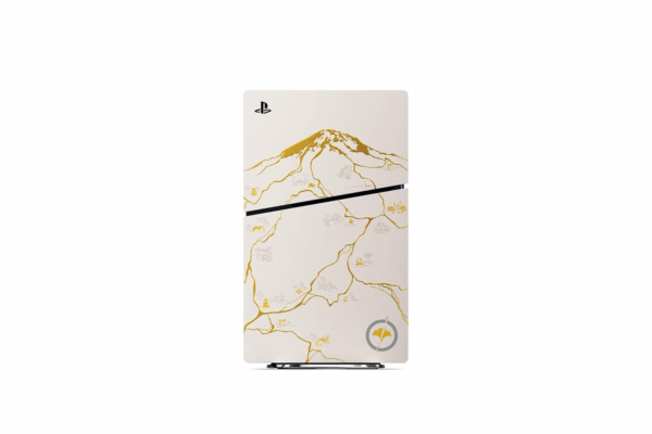 sony playstation 5 slim (with drive) ghost of yōtei gold limited edition bundle