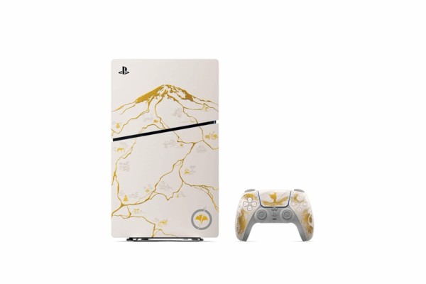 sony playstation 5 slim (with drive) ghost of yōtei gold limited edition bundle
