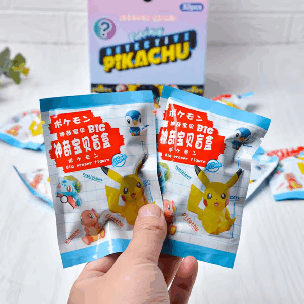 pokemon detective pikachu random eraser blind bag