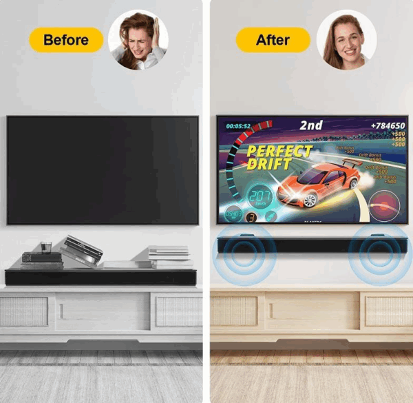 soundbar wall mounted bracket pair (20490500731)