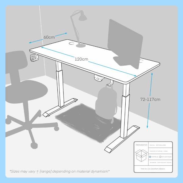 modern collective ergonomic motorized desk
