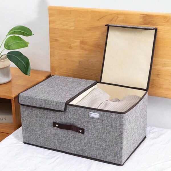 double lid folding storage box