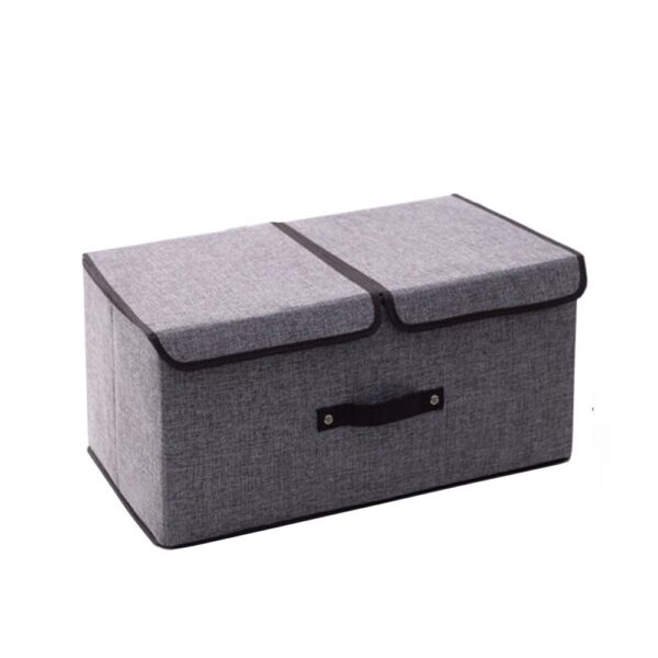double lid folding storage box