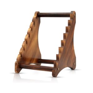 wooden dagger display stand