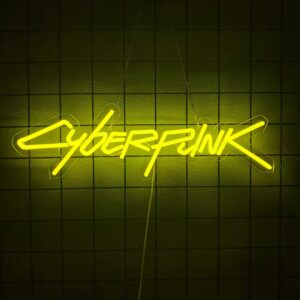 cyperpunk neon sign