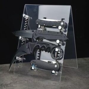 clear acrylic dagger adjustable display