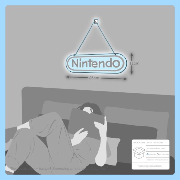 nintendo logo neon sign