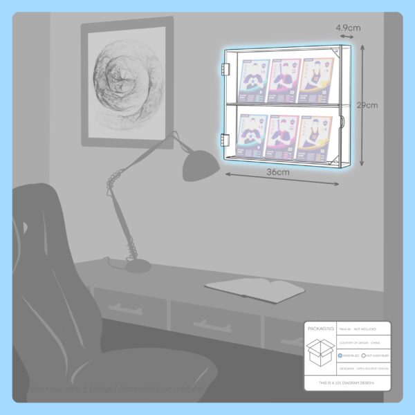 wall mounted acrylic display box