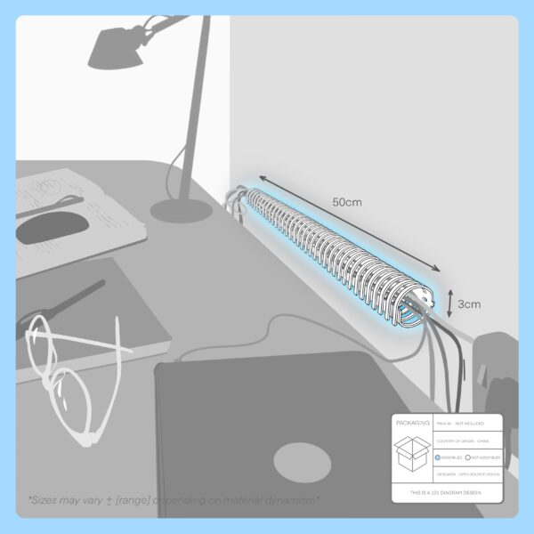 wire through loop organiser