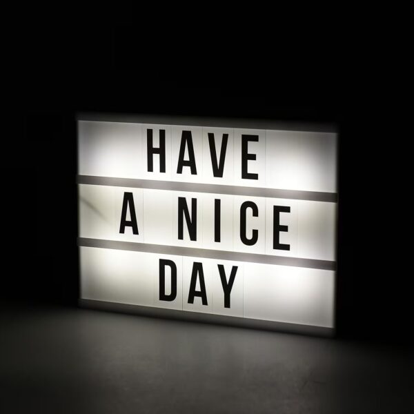 led message light box
