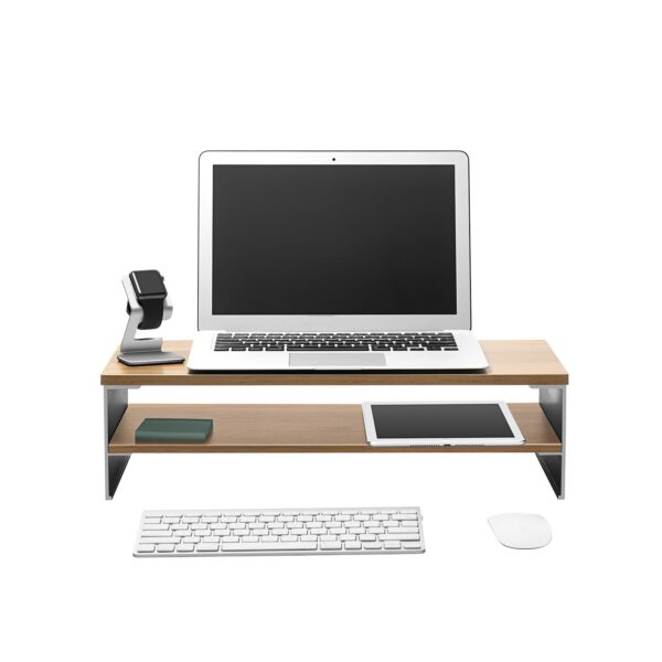 upergo id 20l monitor riser (wood, black)