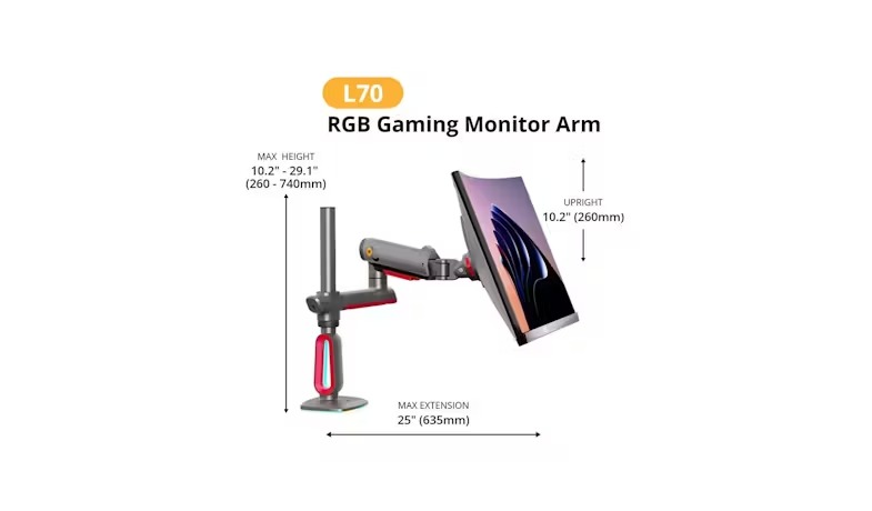 north bayou l60 gaming monitor arm desk mount (32" 60") (copy)