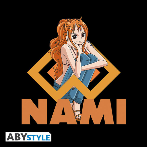one piece nami men's t shirt (black)