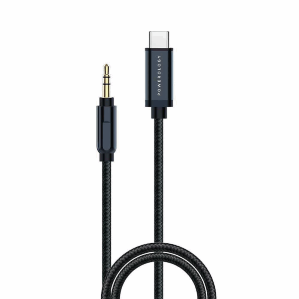 powerology audio type c to 3.5mm aux cable (1.2m)