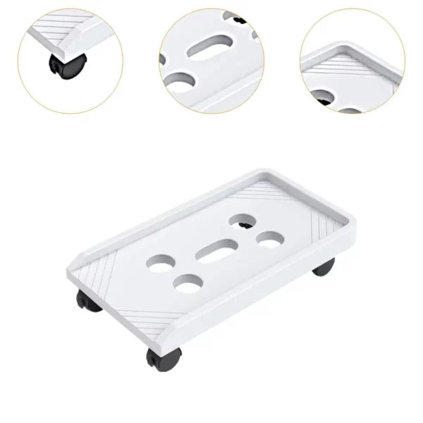 cpu roller stand with wheels (48×6×26 cm, black) (copy)