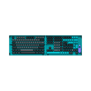 akko keycap set – black & cyan (197 key)