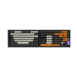 akko keycap set – carbon retro asa low profile (154 key)