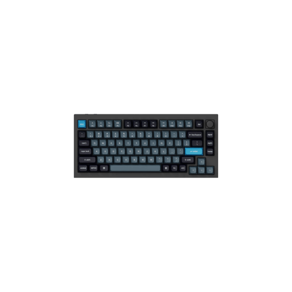 keychron q1 max wireless mechanical keyboard (gateron jupiter red, carbon black) (copy)