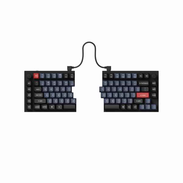 keychron q11 mechanical keyboard (gateron g pro red, carbon black a)