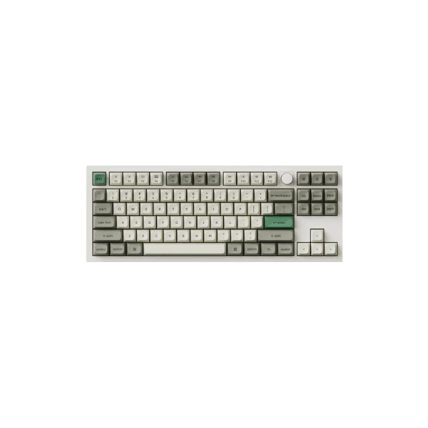 keychron q3 max wireless mechanical keyboard (gateron jupiter red, shell white)