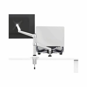 upergo oa 7x desktop dual arm 25'' lcd monitor holder + laptop holder stand