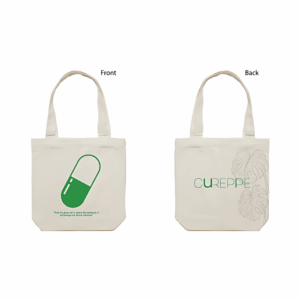 green pills tote bag